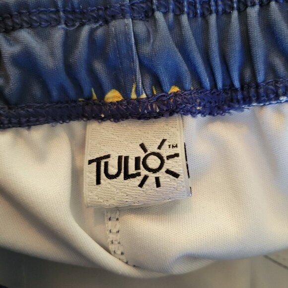 Tulio Mens Tank Top and Shorts Matching Set Navy Blue and Gold Bee AOP 3XL 2XL - Picture 4 of 11